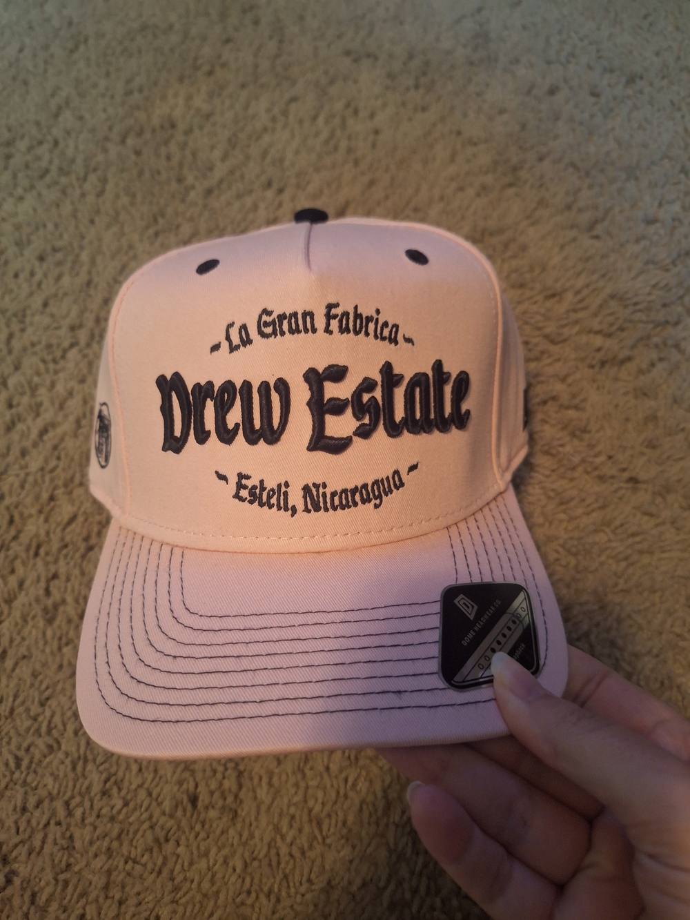 La Gran Fabrica Drew Estate Cigars Pink Baseball Cap